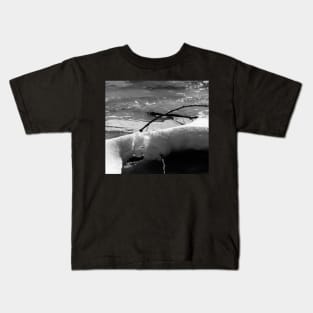 Winter rivers edge. Kids T-Shirt